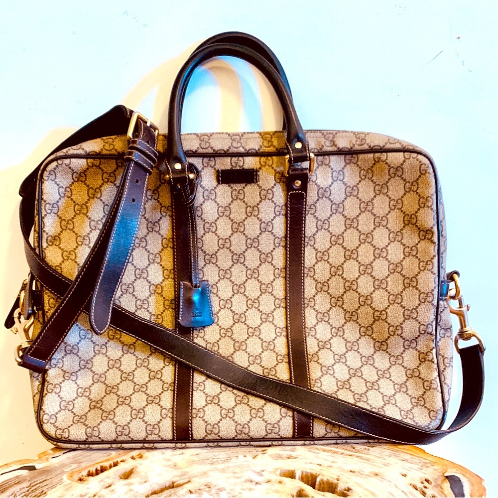 AWESOME GUCCI BAG BROWN GG LOGO